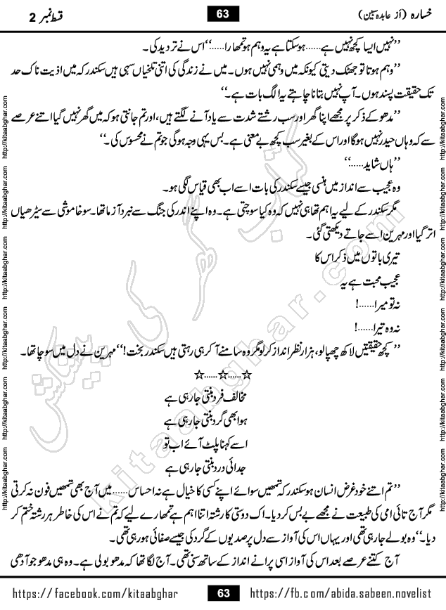 Khasara last episode 12 Urdu Novel by Abida Sabeen published on Kitab Ghar