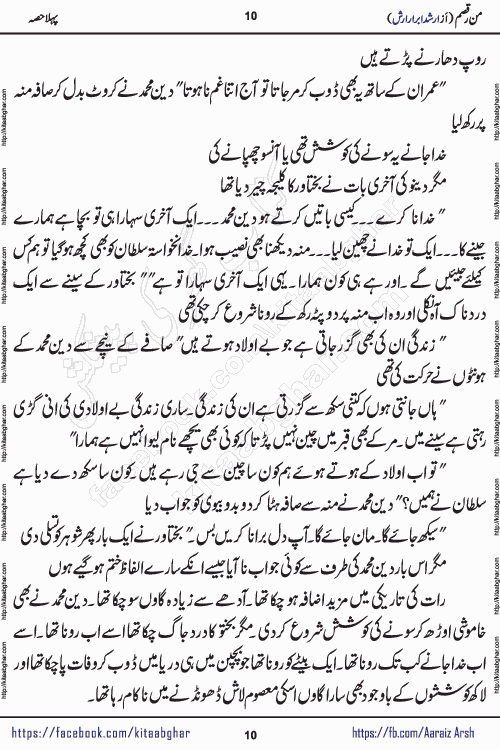 Man Raqsam romantic urdu novel by arshad abrar arsh writer & novelist published on kitab ghar online for urdu novel readers. The novel's story tells readers that the orbit of love is not necessarily confined to the corners of boredom, wait and separation. urdu novel Man Raqsam is also a story adorned with beautiful emotions. In which the clash of interests and love will show how liberation from the evil of the self is possible. In this story of broken relationships, the loyalty of Noor Bano and the hypocrisy of the Sultan are not new to the scenes that have settled in our eyes, but the innocent heart is happy and the paradise, the homes built from the dreams of the loving star and the mercy are certainly new.
Arshad Abrar Arsh is emerging popular writer and novelist who started his writing journey in few popular urdu digests of Pakistan. He also wrote many stories on social media platforms for his fans and also on few websites. His first book of afsanay named REZGARI (coins and small money) published and got two editions