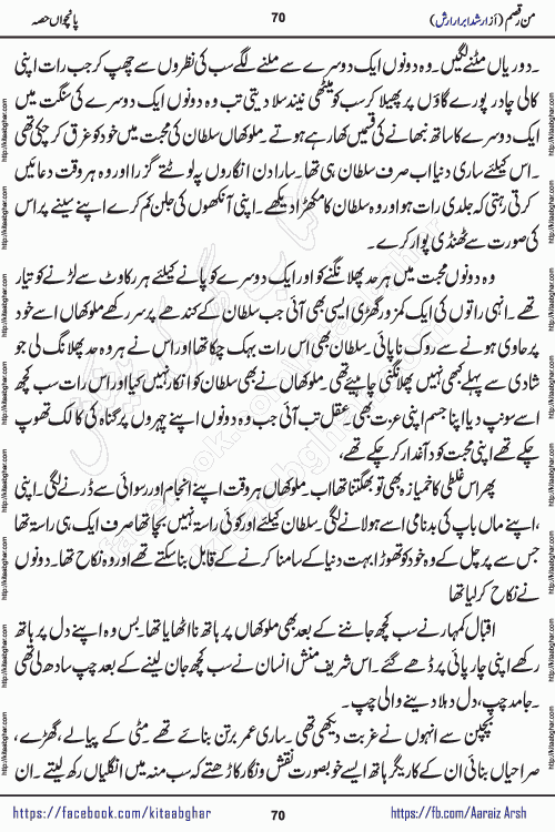 Man Raqsam romantic urdu novel by arshad abrar arsh writer & novelist published on kitab ghar online for urdu novel readers. The novel's story tells readers that the orbit of love is not necessarily confined to the corners of boredom, wait and separation. urdu novel Man Raqsam is also a story adorned with beautiful emotions. In which the clash of interests and love will show how liberation from the evil of the self is possible. In this story of broken relationships, the loyalty of Noor Bano and the hypocrisy of the Sultan are not new to the scenes that have settled in our eyes, but the innocent heart is happy and the paradise, the homes built from the dreams of the loving star and the mercy are certainly new.
Arshad Abrar Arsh is emerging popular writer and novelist who started his writing journey in few popular urdu digests of Pakistan. He also wrote many stories on social media platforms for his fans and also on few websites. His first book of afsanay named REZGARI (coins and small money) published and got two editions