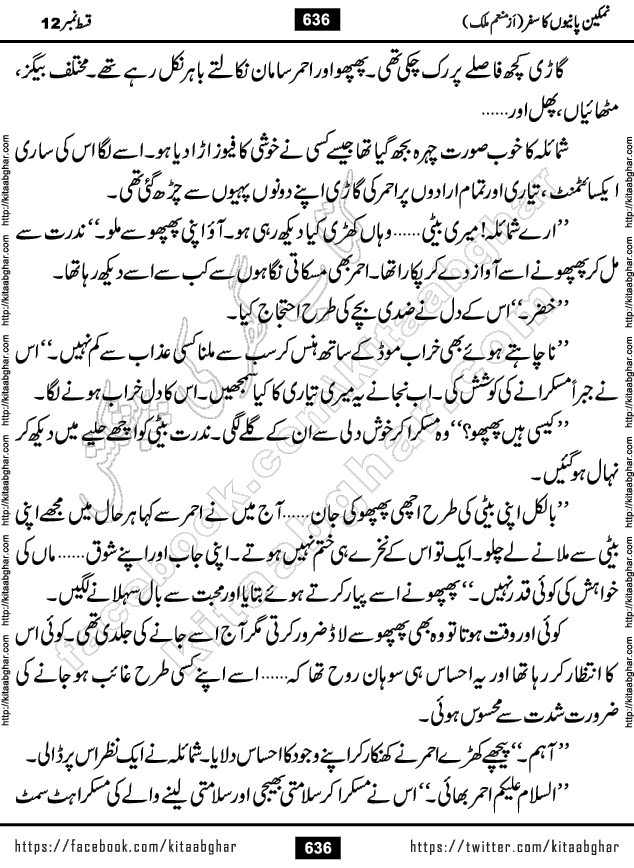 Namkeen Panio Ka Safar last episode 23 Urdu Romantic Novel by Munam Malik