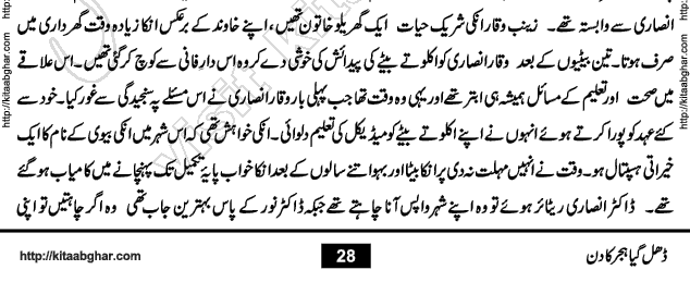 Dhal Gaya Hijar Ka Din Romantic Urdu Novel by Nadia Ahmed Hijab Aanchal Digest PDF Download