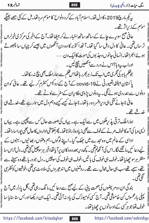 Rang e Hayat Socio Romantic Urdu Novel by Rakhi Chaudhary is based on beautiful love story born in destruction and rubbles. When the earthquake destroyed the settlements, turned them into rubble, dreams turned to ashes, and hopes were buried in the ground, even then a candle of love could not be extinguished in the heart. Urdu Novel Rang e Hayat is the story of a boy who loved a girl immensely, but the storm of time destroyed his home. In these difficult moments of grief, a Hindu girl friend lights the lamp of hope in his life. Rang e Hayat is actually a story of the colors of love, sacrifice, and humanity, which maintain their light even in the darkness of destruction