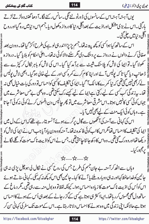 Meri Pari Romantic Urdu Novel by Ruqia Ali is written on importance of fighting depression and anxiety. The novel is about strong bonds between family members who can fight against stress depression and anxiety and support each other saving lives