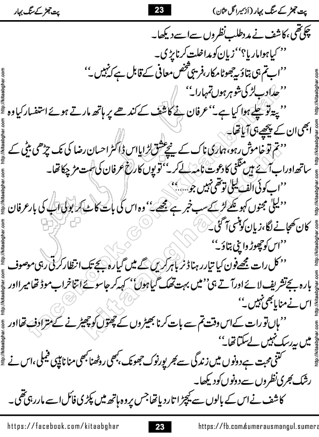 Pat Jhar Ke Sang Bahar Urdu Novel by Sumera Gul Usman published on Kitab Ghar