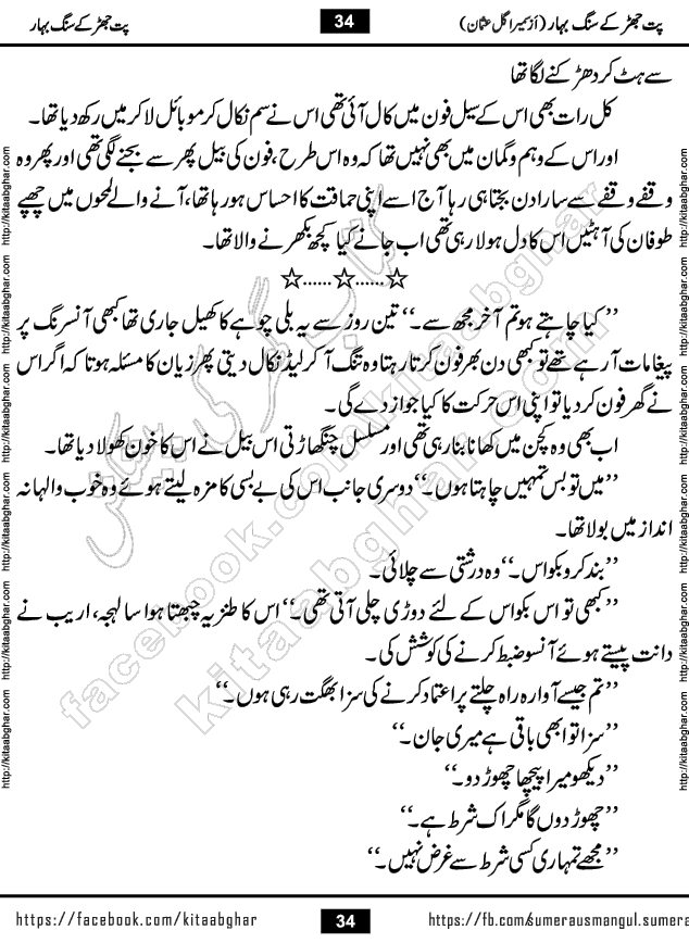 Pat Jhar Ke Sang Bahar Urdu Novel by Sumera Gul Usman published on Kitab Ghar