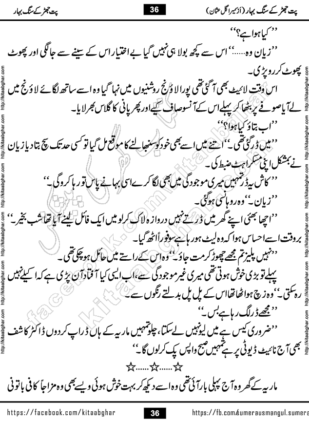 Pat Jhar Ke Sang Bahar Urdu Novel by Sumera Gul Usman published on Kitab Ghar